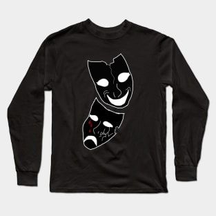 Mr. Happy-Sad Mask Long Sleeve T-Shirt